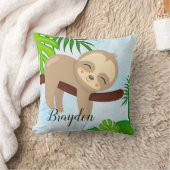 パーソナライズでかわいいベビーの怠惰の枕#3 クッション (ブランケット)