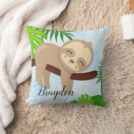 パーソナライズでかわいいベビーの怠惰の枕#3 クッション (ブランケット)
