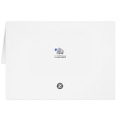 パーソナライズでかわいいベビー象の第1誕生日の詩 (裏面横)