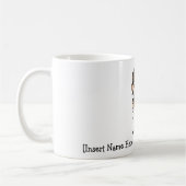 パーソナライズでかわいい医学のプロフェッショナル コーヒーマグカップ (左)