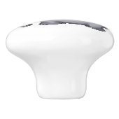 パーソナライズでかわいい象の男の赤ちゃんの子供部屋 セラミックノブ (側面)