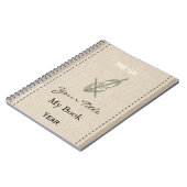 パーソナライズでかわいい音楽チェロ ノートブック (左側)