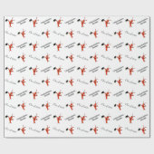 パーソナライズでかわいいCrawfishの卒業 ラッピングペーパー (フラット)