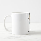 パーソナライズでかわいく黒い/アフリカのメスの医者 コーヒーマグカップ (左)