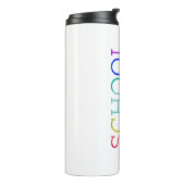 パーソナライズでかわいらしい学校のナースのタイポグラフィ タンブラー (回転左)