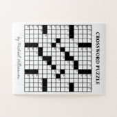 パーソナライズできる面白いクロスワード ジグソーパズル (横)