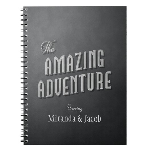 パーソナライズですばらしい冒険旅行ジャーナル ノートブック (正面)