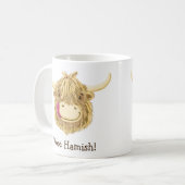パーソナライズでちっぽけなHamish コーヒーマグカップ (正面左)