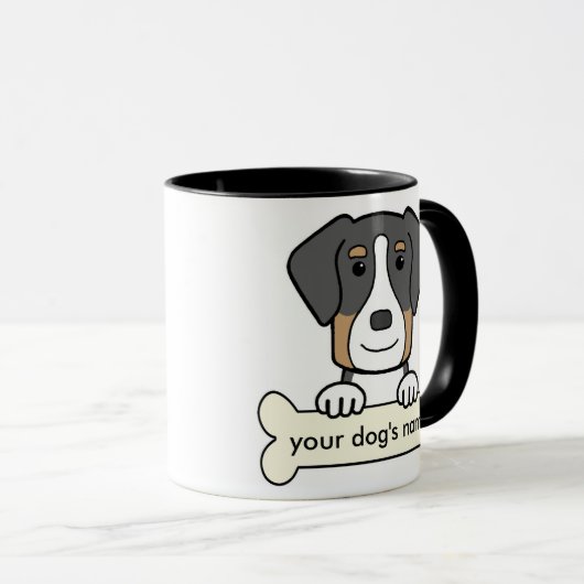 パーソナライズでより素晴らしいスイス山犬 マグカップ (正面右)