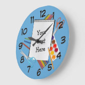 パーソナライズでアートな技術は柱時計を供給します ラージ壁時計 (傾斜)