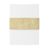 パーソナライズでエレガントなバーガンディの金ゴールドのグリッターの結婚式 招待状ベリーバンド (裏面例)