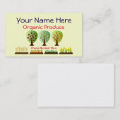 パーソナライズでオーガニックな農産物 名刺 (正面/裏面)