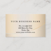 パーソナライズでカスタムでエレガントでモダンで明白な金属 名刺 (裏面)