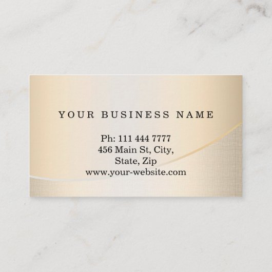 パーソナライズでカスタムでエレガントでモダンで明白な金属 名刺 (裏面)