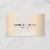 パーソナライズでカスタムでエレガントでモダンで明白な金属 名刺 (正面)