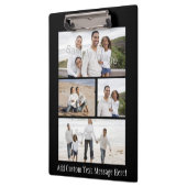 パーソナライズでカスタムな写真のコラージュのモンタージュ クリップボード (左)