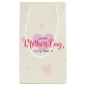 パーソナライズでカスタムな母の日|のギフトバッグ スモールペーパーバッグ (裏面)