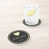 パーソナライズでカスタムな結婚式のコースターの好意のギフト コースター (側面)