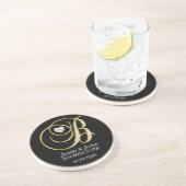 パーソナライズでカスタムな結婚式のコースターの好意のギフト コースター (側面)