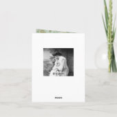 パーソナライズでガーリーでシックな緑およびピンクの花柄 ノートカード (裏面)