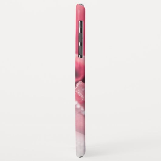 パーソナライズでガーリーなばら色の金ゴールドの花柄の名前 Case-Mate iPhoneケース (裏面/左)