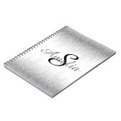 パーソナライズでガーリーなグリッターは名前光っています ノートブック (左側)