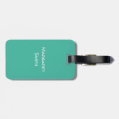 パーソナライズでクールなチョコレートラブラドールのサングラス ラゲッジタグ (裏面横)