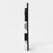 パーソナライズでクールなミントおよび灰色のシェブロン Case-Mate iPhoneケース (裏面/左)