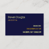 パーソナライズでグランジなピアノキーボードのギター 名刺 (裏面)