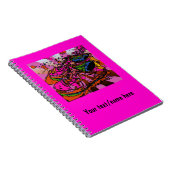 パーソナライズでサイケデリックなスニーカーのノート ノートブック (右側)