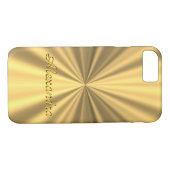 パーソナライズでシックでエレガントな金 Case-Mate iPhoneケース (裏面(横))