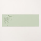 パーソナライズでスタイリッシュなヨガの姿勢のマウス及び象Yo ヨガマット (裏面(横))