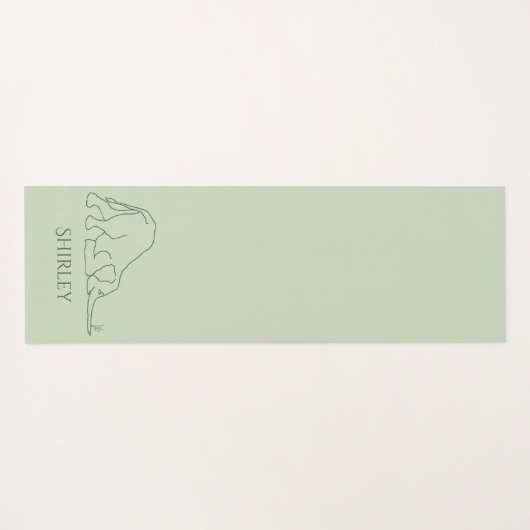 パーソナライズでスタイリッシュなヨガの姿勢のマウス及び象Yo ヨガマット (裏面(横))