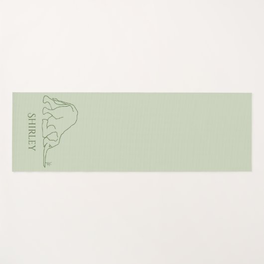 パーソナライズでスタイリッシュなヨガの姿勢のマウス及び象Yo ヨガマット (正面(横))