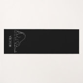 パーソナライズでスタイリッシュなヨガの姿勢マウス及び象 ヨガマット (正面(横))