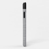 パーソナライズでフェイクなステンレス鋼および黒 Case-Mate iPhoneケース (裏面/右)