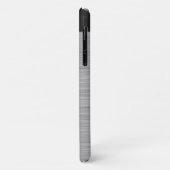 パーソナライズでフェイクなステンレス鋼および黒 Case-Mate iPhoneケース (裏面/左)