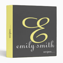 パーソナライズでモダンなモノグラムの青のレシピ