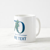 パーソナライズで上品な第70誕生日70のマグ コーヒーマグカップ (正面右)