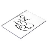 パーソナライズで図解入りの、写真付きのなシェフ ノートブック (左側)