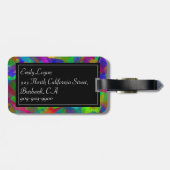 パーソナライズで多彩なパズルの荷物のラベル ラゲッジタグ (裏面横)