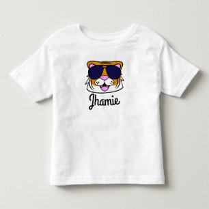 パーソナライズで大変なトラ トドラーTシャツ