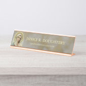 パーソナライズで完全で悲しい聖母マリア デスクネームプレート (正面)