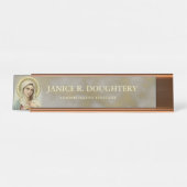 パーソナライズで完全で悲しい聖母マリア デスクネームプレート (正面)