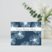 パーソナライズで平らなメッセージカード-日本人のブラシ 招待状 (スタンド正面)