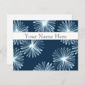 パーソナライズで平らなメッセージカード-日本人のブラシ 招待状 (正面/裏面)