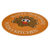 パーソナライズで幸せな感謝祭のトルコ日の休日 カッティングボード (角)