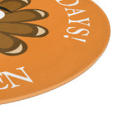 パーソナライズで幸せな感謝祭のトルコ日の休日 カッティングボード (角)