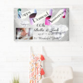 パーソナライズで幸せな第60結婚記念日 横断幕 (インサイチュ)