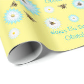 パーソナライズで幸せな蜂日の包装紙 ラッピングペーパー (ロールコーナー)
